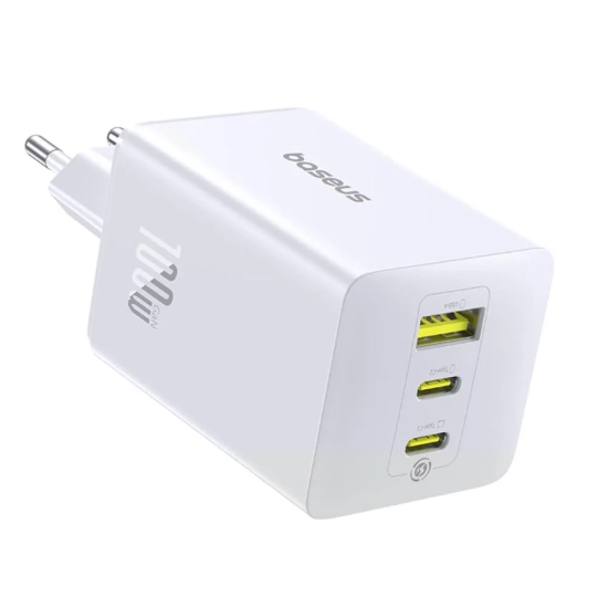 Baseus EnerFill FE11 ładowarka sieciowa 100 W 2x USB-C biała