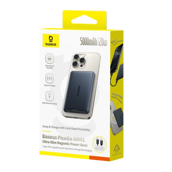 Baseus Powerbank PicoGo AM41 P1007680C123-00 5000 mAh 20 W czarny