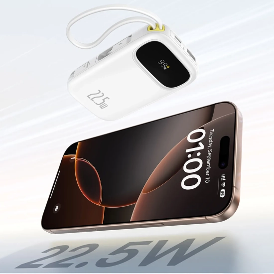 Baseus EnerFill FC31 powerbank 20000 mAh 22.5 W biały