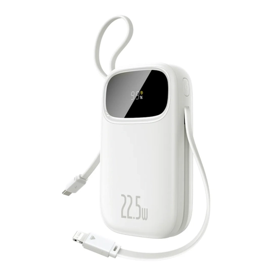Baseus Powerbank Qpow3 P10082106213-00 10000 mAh 22,5 W biały