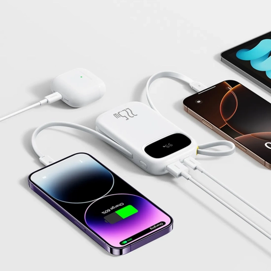 Baseus Powerbank Qpow3 P10082106213-00 10000 mAh 22,5 W biały