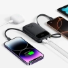 Powerbank 10000mAh 22.5W z wyświetlaczem kablami USB-C iPhone Lightning
