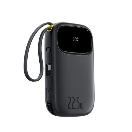 Baseus EnerFill FC31 powerbank 10000mAh 22.5W czarny — wariant produktu marki Baseus, kolor czarny, pojemność 10000mAh,