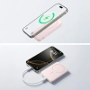 Powerbank indukcyjny 10000mAh 22.5W MagSafe z kablem USB-C 20V/3A 0.3m
