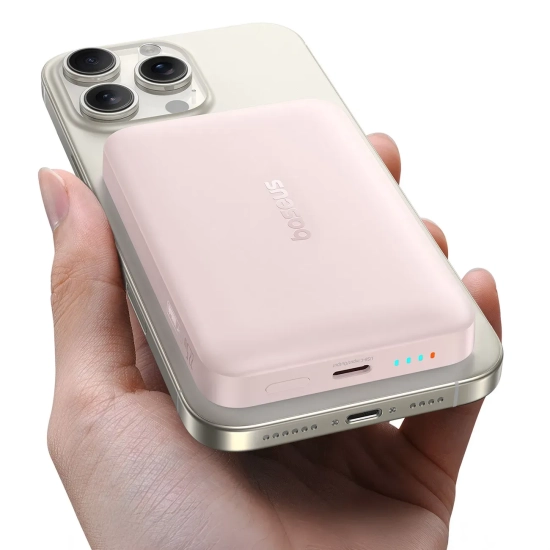 Powerbank indukcyjny 10000mAh 22.5W MagSafe z kablem USB-C 20V/3A 0.3m