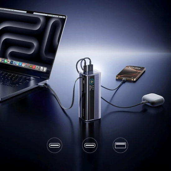 Baseus Powerbank EnerGeek GR11 10000 mAh 100 W szary