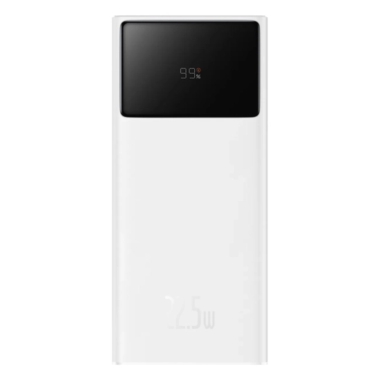 Baseus powerbank 30000 mAh 22.5 W biały