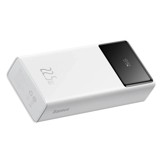 Baseus powerbank 30000 mAh 22.5 W biały