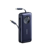 Powerbank 20000mAh 100W ze zwijanymi kablami USB-C - czarny