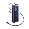 Baseus powerbank 20000mAh 100W zwijany kabel czarny — wariant produktu marki Baseus, kolor czarny, pojemność 20000mAh, m