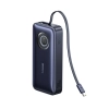 Baseus powerbank 20000 mAh 100 W zwijany kabel czarny