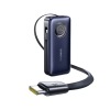 Baseus powerbank 20000 mAh 100 W zwijany kabel czarny