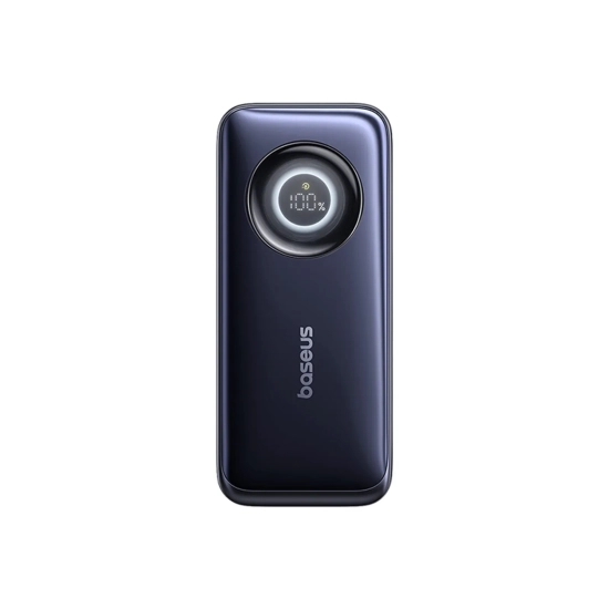 Baseus powerbank 20000 mAh 100 W zwijany kabel czarny