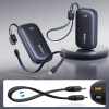 Powerbank 10000mAh 45W z kablem smyczą EnerFill FC21 Qpow 3 Ultra - czarny