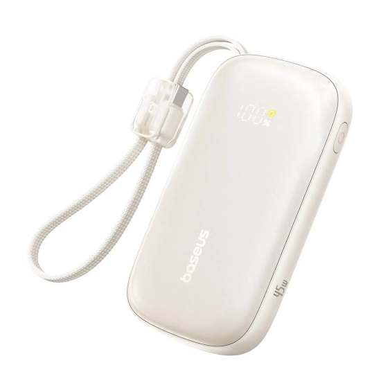 Powerbank 10000mAh 45W FC21 Qpow 3 Ultra z wyświetlaczem kablem USB-C