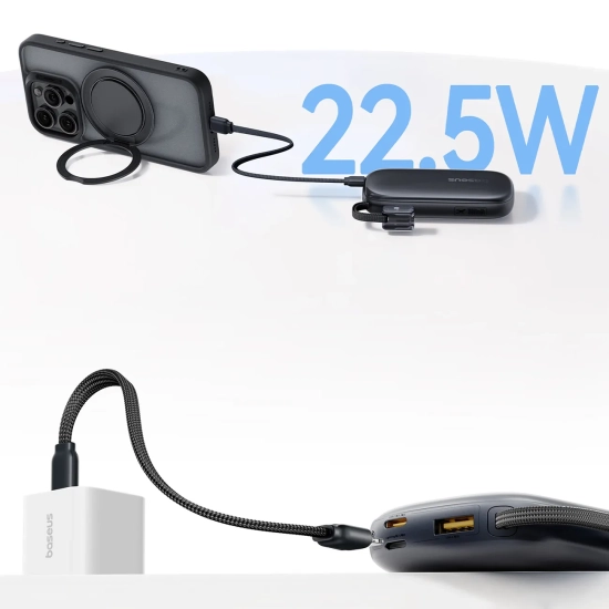 Baseus EnerFill FC21 QPow3 Ultra powerbank 10000 mAh 22.5 W czarny