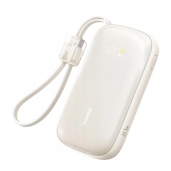 Baseus EnerFill FC21 QPow3 Ultra powerbank 20000mAh 22.5W beżowy — wariant produktu marki Baseus, kolor beżowy, pojemnoś