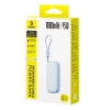 Powerbank 10000mAh 45W z kablem USB-C iPhone Lightning - niebieski