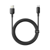 Kabel Baseus Silky USB-A – USB-C 3A 1 m czarny