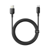 Główne zdjęcie produktu: Kabel Baseus Silky USB-A–USB-C 1 m 3 A czarny.
