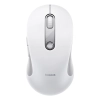 Biała ergonomiczna mysz Bluetooth Baseus F02 z rolką przewijania i profilowanym korpusem.