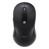 Czarna ergonomiczna mysz Bluetooth Baseus F02 z profilowanym korpusem i rolką przewijania.