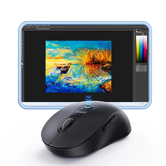 Baseus Mysz Bluetooth F02 ergonomiczna czarna