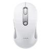 Biała ergonomiczna mysz bezprzewodowa Baseus F02 z odbiornikiem USB 2,4 GHz.
