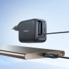 Ładowarka sieciowa USB-C ze zwijanym kablem USB-C EnerCore CJ11 45W