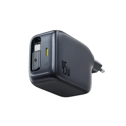 Ładowarka sieciowa USB-C ze zwijanym kablem USB-C EnerCore CJ11 45W