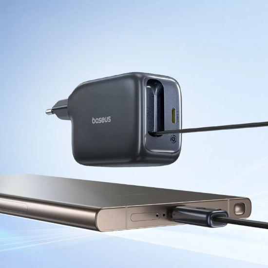 Baseus EnerCore CJ11 ładowarka sieciowa 45 W GaN USB-C czarna