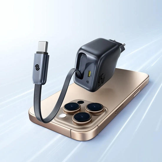 Baseus EnerCore CJ11 ładowarka sieciowa 45 W GaN USB-C czarna