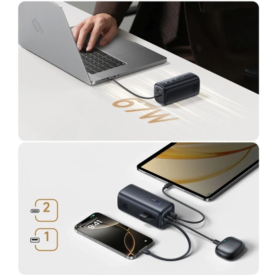Baseus powerbank 20000 mAh 67 W czarny
