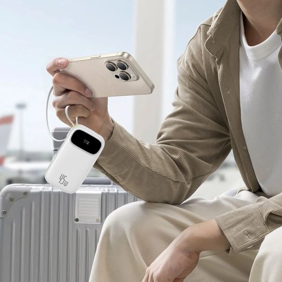 Baseus Powerbank EnerFill FC31 Qpow 3 10000 mAh 45 W biały