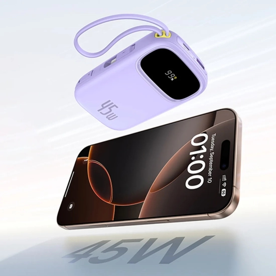 Baseus EnerFill FC31 powerbank 20000 mAh 45 W fioletowy