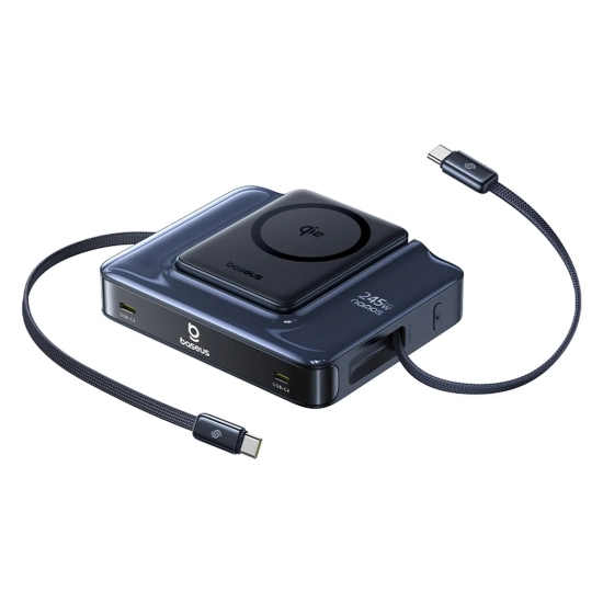 Baseus Stacja ładująca Nomos NH21 245 W 6w1 USB-C czarna