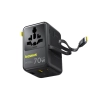 Baseus Adapter podróżny EnerCore CG11 70 W 6w1 czarny