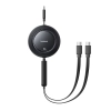 Kabel Baseus Free2Pull 2w1 USB-C 100W 1,2 m czarny