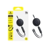 Kabel Baseus Free2Pull 2w1 USB-C 100W 1,2 m czarny