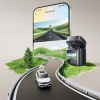 Baseus PrimeTrip VD1 Pro kamera 4K + 1080p Wi-Fi 6 GPS
