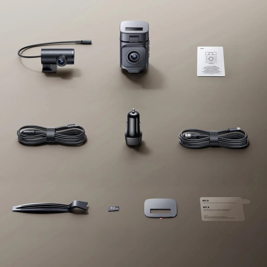 Baseus PrimeTrip VD1 Pro kamera 4K + 1080p Wi-Fi 6 GPS