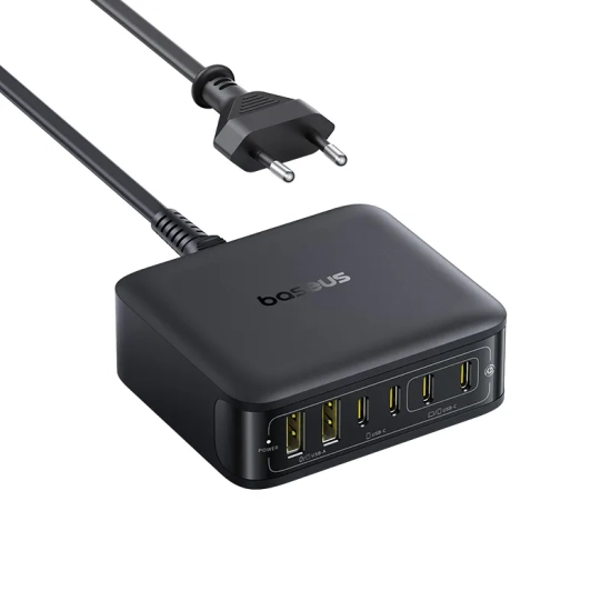 Baseus EnerFill FH21 ładowarka sieciowa 120 W GaN 4x USB-C czarna