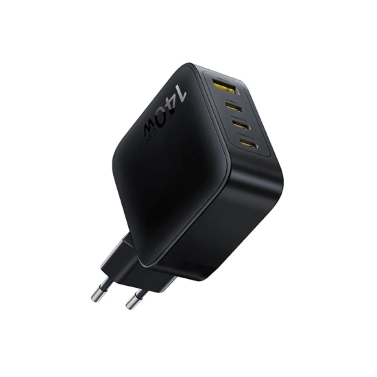 Baseus EnerFill FH11 ładowarka sieciowa 140 W GaN 3x USB-C czarna
