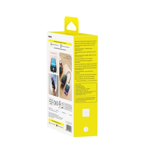 Baseus EnerFill FM41 Ultra-Mini powerbank 20000 mAh 20 W magnetyczny czarny