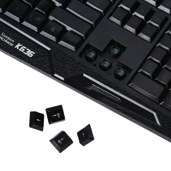 Klawiatura Marvo przewodowa (USB) US, czarna K636