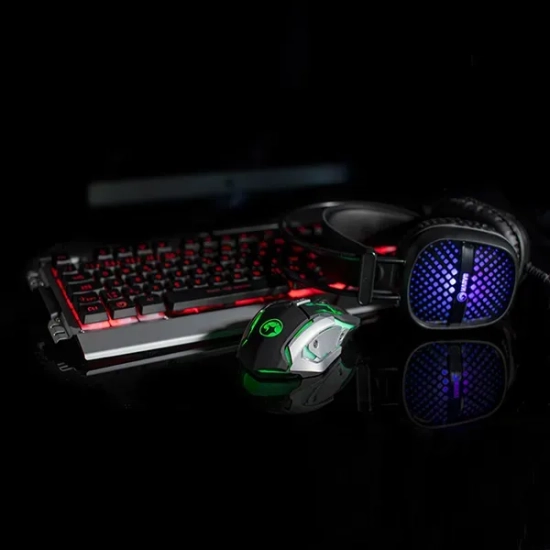Zestaw przewodowy gamingowy Marvo CM303 klawiatura mysz słuchawki