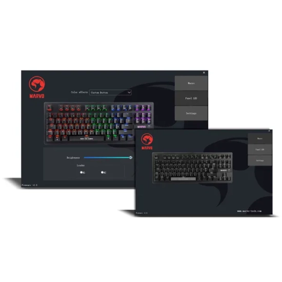 Klawiatura Marvo KG901 przewodowa (USB) CZ/SK, czarna mechaniczna