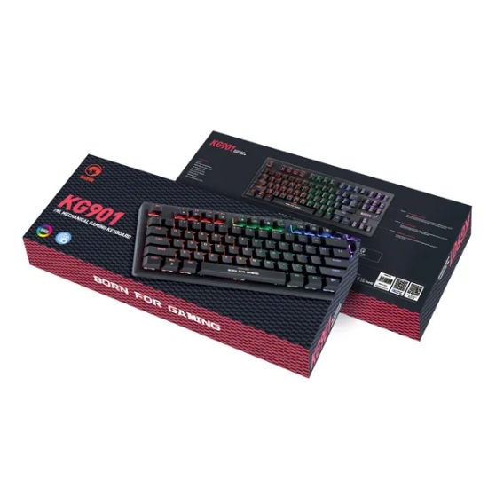 Klawiatura Marvo KG901 przewodowa (USB) CZ/SK, czarna mechaniczna