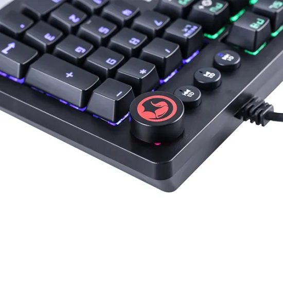 Klawiatura Marvo przewodowa (USB) US, czarna mechaniczna KG917