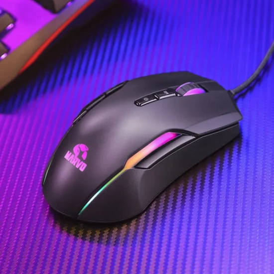 Mysz komputerowa Marvo G945 przewodowa, czarna, 10000 DPI G945 PRO